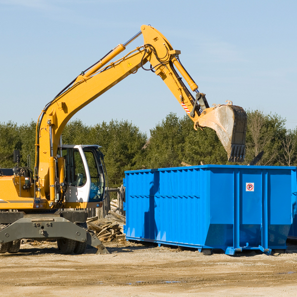 can i choose the location where the residential dumpster will be placed in Rock Creek Minnesota